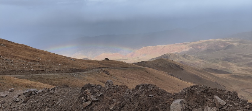 Kyrgyzstan Horse Riding Day 2 - rainbow