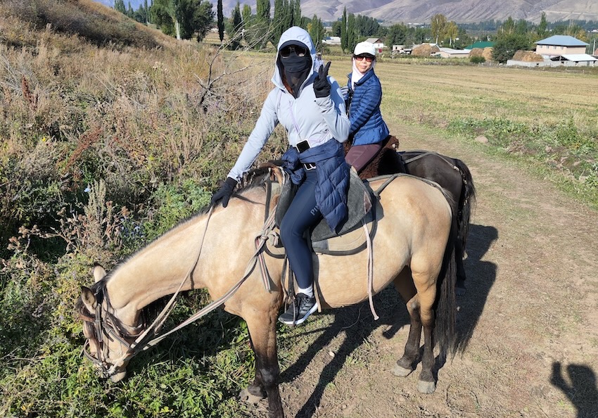 Kyrgyzstan Horse Riding Day 4 - Sherene & Foong Yee